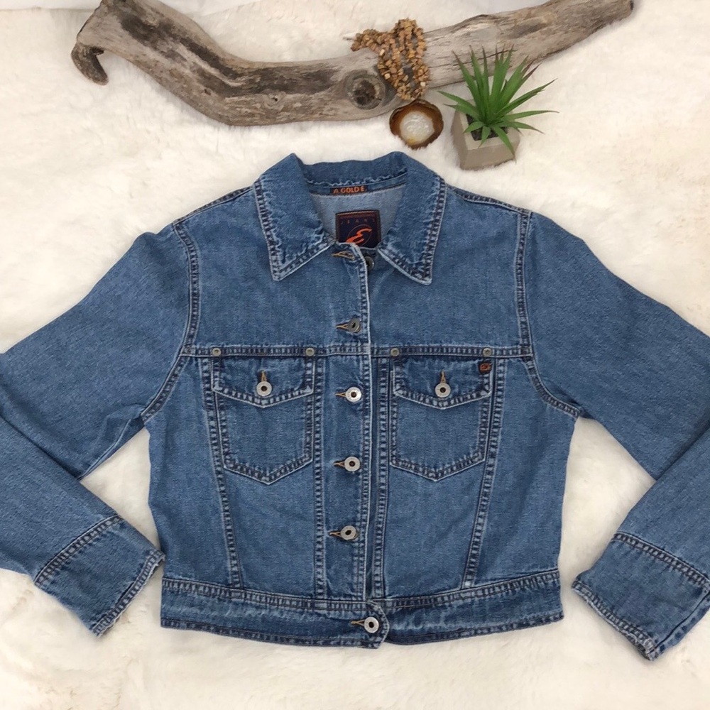 AG Adriano Goldschmied Denim Jean Jacket Size Medium
